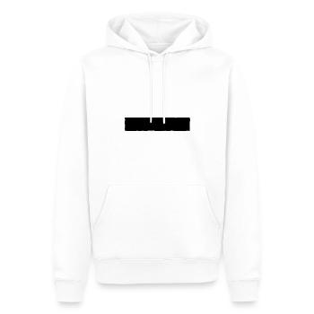Banner - Männer Premium Bio Hoodie - Weiß - Vorne - Nico (187cm)