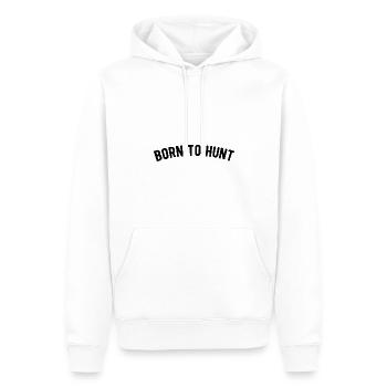 Born to hunt - Männer Premium Bio Hoodie - Weiß - Vorne - Nico (187cm)