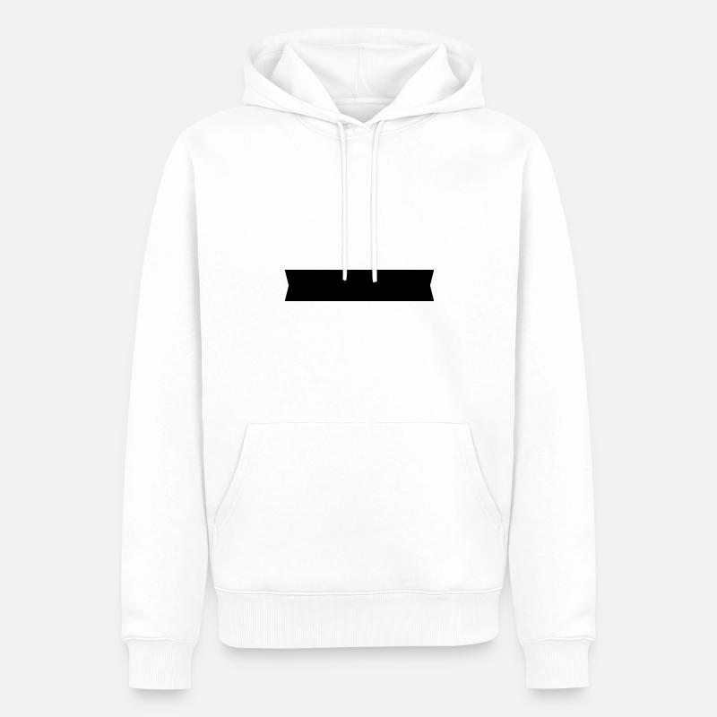 Bannière - Sweat à capuche Premium bio Homme - blanc