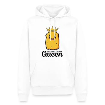 Chicken Nugget Queen Geburtstag Fast Food Lustig - Männer Premium Bio Hoodie - Weiß - Vorne - Nico (187cm)