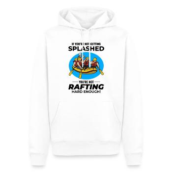 Rafting Team Floß Wildwasser Rafter Paddel Lustig - Männer Premium Bio Hoodie - Weiß - Vorne - Nico (187cm)
