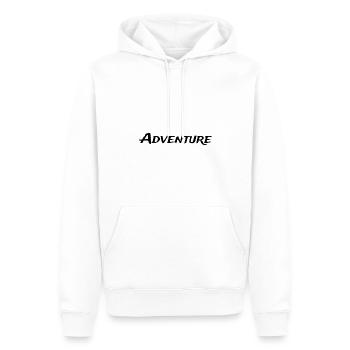 Adventure - Men’s Premium Organic Hoodie - white - Front - Nico (187cm)