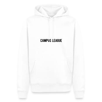 Campus League - Männer Premium Bio Hoodie - Weiß - Vorne - Nico (187cm)