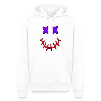 mystery cyberface - Men’s Premium Organic Hoodie - white - Front - Nico (187cm)
