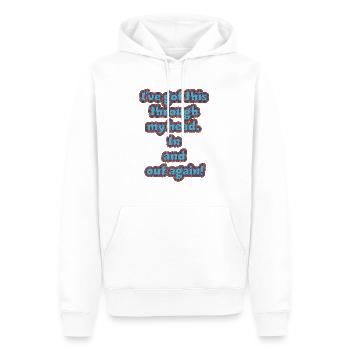 Design drôle et non réfléchi / dictons drôles - Sweat à capuche Premium bio Homme - blanc - Devant - Nico (187cm)