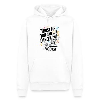 Trust me you can dance. - Vodka - Männer Premium Bio Hoodie - Weiß - Vorne - Nico (187cm)
