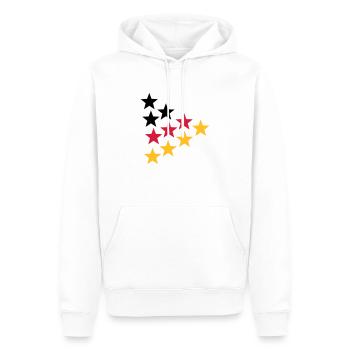 Germany - Männer Premium Bio Hoodie - Weiß - Vorne - Nico (187cm)