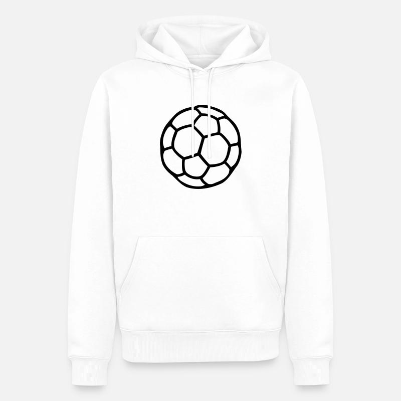 Handball - Männer Premium Bio Hoodie - Weiß