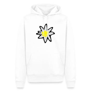 Edelweiss - Männer Premium Bio Hoodie - Weiß - Vorne - Nico (187cm)