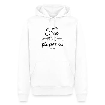 Fée pas ci fée pas ca - Sweat à capuche Premium bio Homme - blanc - Devant - Nico (187cm)