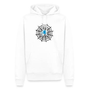 Spider - Männer Premium Bio Hoodie - Weiß - Vorne - Nico (187cm)