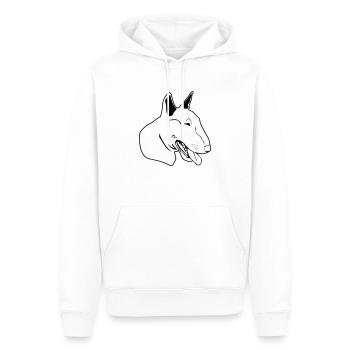 Bull terrier eu - Men’s Premium Organic Hoodie - white - Front - Nico (187cm)