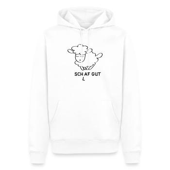 (l)af gut - Männer Premium Bio Hoodie - Weiß - Vorne - Nico (187cm)