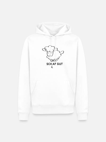 (l)af gut - Männer Premium Bio Hoodie - Weiß