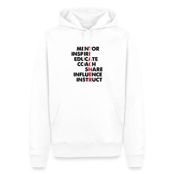 Teacher - Lehrer - Schule - Abschluss Geschenk - Männer Premium Bio Hoodie - Weiß - Vorne - Nico (187cm)