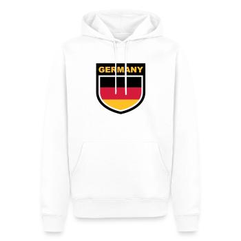 germany_emblem - Sweat à capuche Premium bio Homme - blanc - Devant - Nico (187cm)