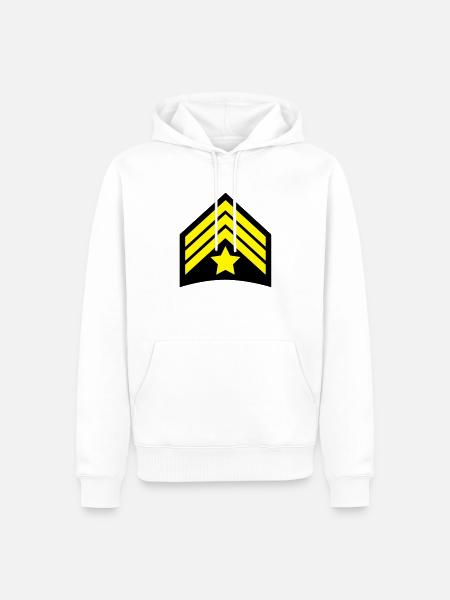 sergeant_cop__f2 - Men’s Premium Organic Hoodie - white