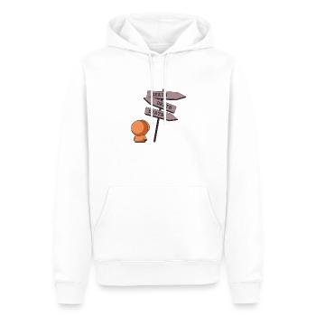 Deathtiny - Men’s Premium Organic Hoodie - white - Front - Nico (187cm)