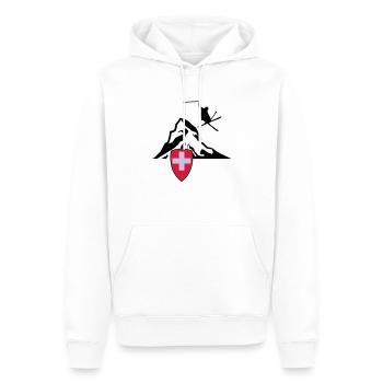 matterhorn schweiz zermatt - Männer Premium Bio Hoodie - Weiß - Vorne - Nico (187cm)