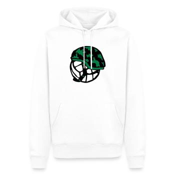 Volleyball Wasserball Ball militärischen Helm - Männer Premium Bio Hoodie - Weiß - Vorne - Nico (187cm)