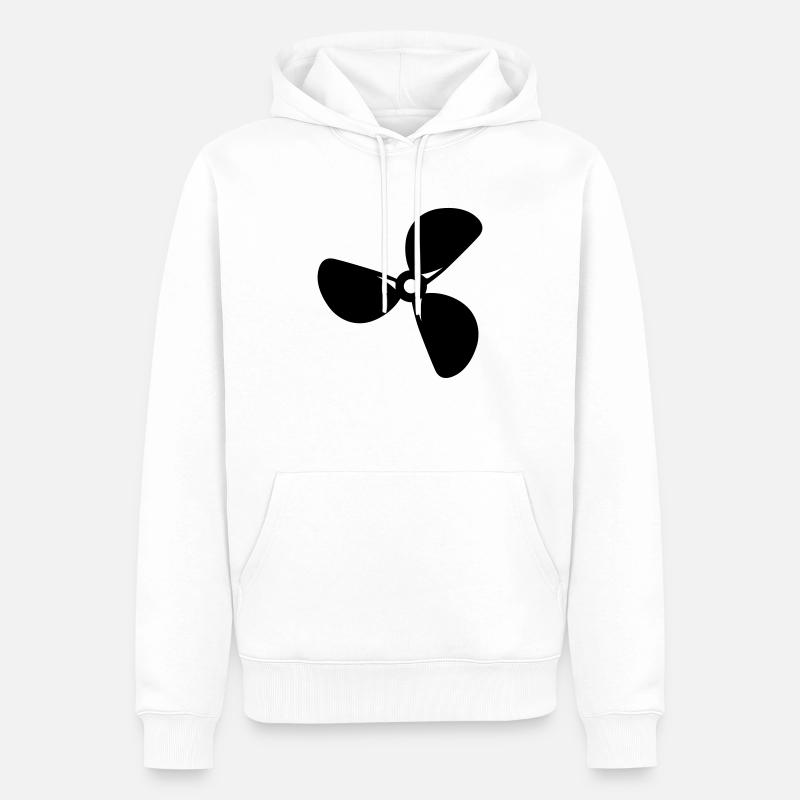 Schiff - Männer Premium Bio Hoodie - Weiß
