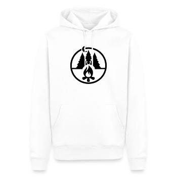 Camping - Männer Premium Bio Hoodie - Weiß - Vorne - Nico (187cm)