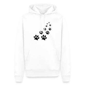Paws - Men’s Premium Organic Hoodie - white - Front - Nico (187cm)
