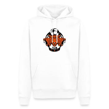 Fußball Guepard Profil Tier Logo Sportmannschaft - Männer Premium Bio Hoodie - Weiß - Vorne - Nico (187cm)