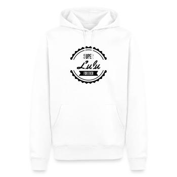 super lulu - Sweat à capuche Premium bio Homme - blanc - Devant - Nico (187cm)