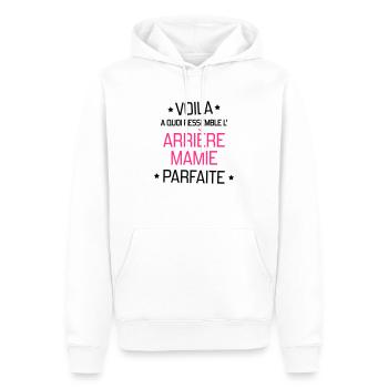 Arrière Mamie Mamy Grand Mère Grand-Mère - Men’s Premium Organic Hoodie - white - Front - Nico (187cm)