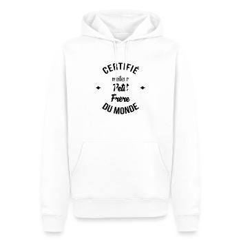 Bruder Brother Baby Geburtstag Geburt Familie - Männer Premium Bio Hoodie - Weiß - Vorne - Nico (187cm)