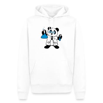 Panda-Wissenschaftler - Männer Premium Bio Hoodie - Weiß - Vorne - Nico (187cm)