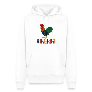 Hahn Kikeriki Ostern Huhn Hühner Hahn im Korb - Männer Premium Bio Hoodie - Weiß - Vorne - Nico (187cm)