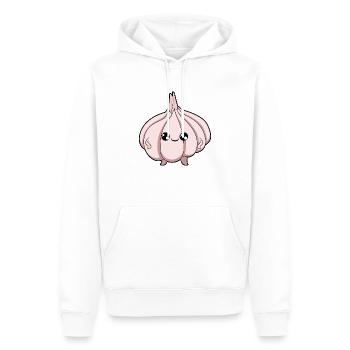 Knoblauch - Männer Premium Bio Hoodie - Weiß - Vorne - Nico (187cm)