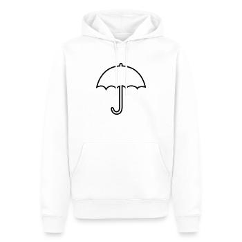 Parapluie - Sweat à capuche Premium bio Homme - blanc - Devant - Nico (187cm)