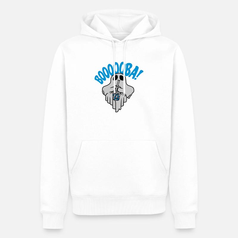 Booba Bubble Tea Geist - Männer Premium Bio Hoodie - Weiß