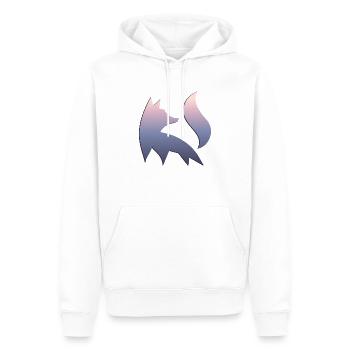 Fox Silhouette Forêt Nature Animal Renard Roux Forêt Animal - Sweat à capuche Premium bio Homme - blanc - Devant - Nico (187cm)