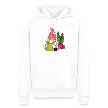 Watering Can Gardening Gnome - Men’s Premium Organic Hoodie - white - Front - Nico (187cm)