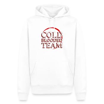 De sang-froid - Sweat à capuche Premium bio Homme - blanc - Devant - Nico (187cm)