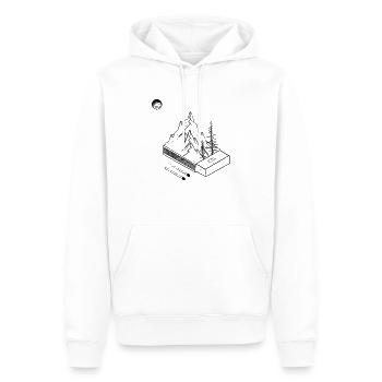 A matchbox from nature - Men’s Premium Organic Hoodie - white - Front - Nico (187cm)