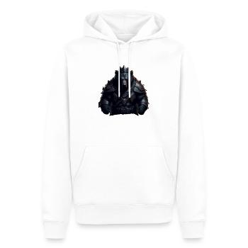 WIKINGER BERSERKER BÄR I VIKINGS - Männer Premium Bio Hoodie - Weiß - Vorne - Nico (187cm)