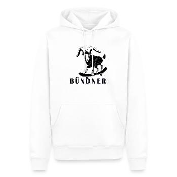 Bündner Steinbock Graubünden Grischa Grischun - Männer Premium Bio Hoodie - Weiß - Vorne - Nico (187cm)