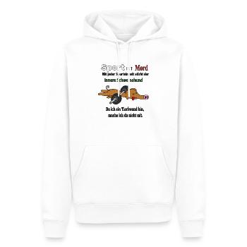 Der Innere Schweinehund - Männer Premium Bio Hoodie - Weiß - Vorne - Nico (187cm)
