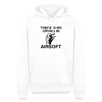 Paintball Airsoft - Sweat à capuche Premium bio Homme - blanc - Devant - Nico (187cm)