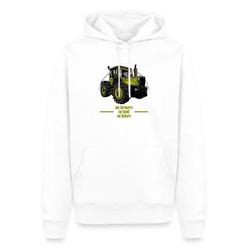 Tractor // Illustration - Men’s Premium Organic Hoodie - white - Front - Nico (187cm)