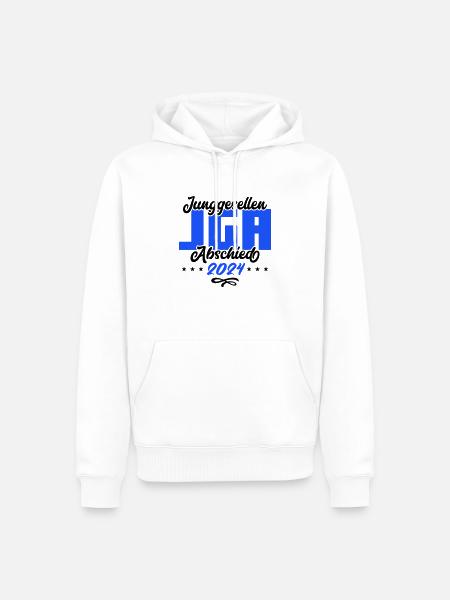 jga junggesellenabschied 2024 - Männer Premium Bio Hoodie - Weiß