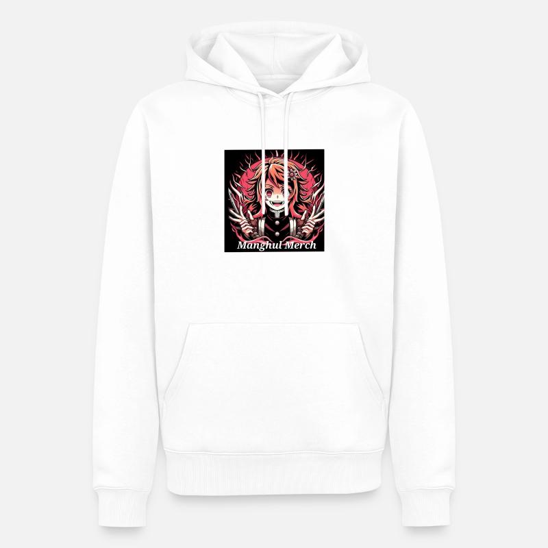 Manghul Merch - Männer Premium Bio Hoodie - Weiß