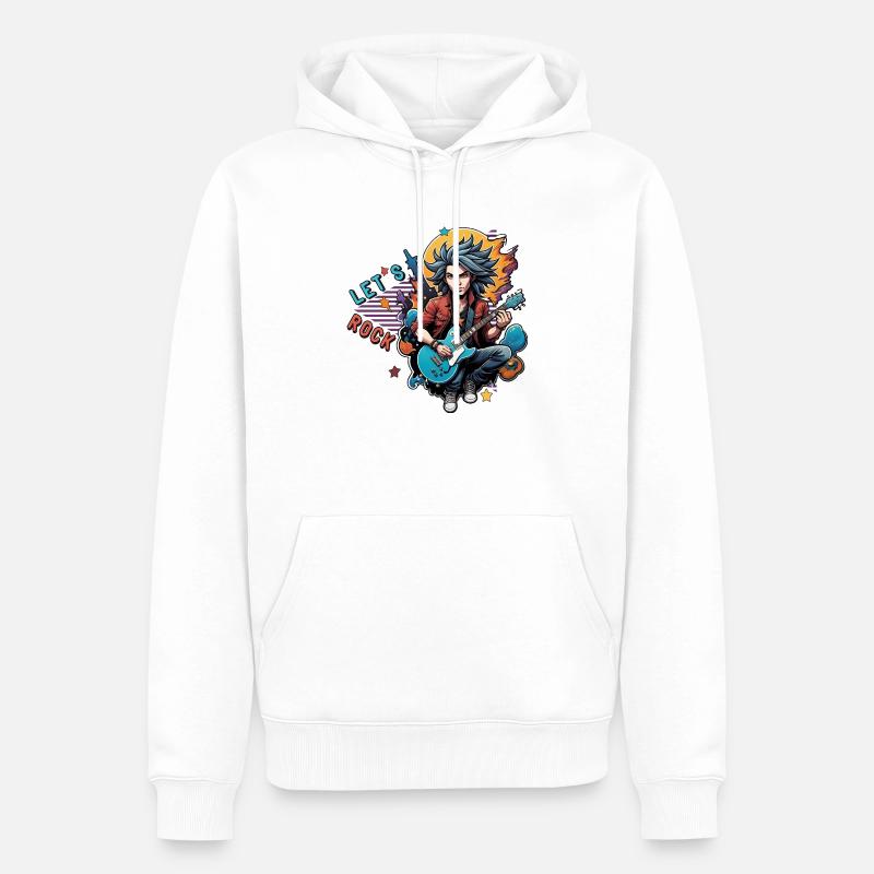 Faisons du rock - Sweat à capuche Premium bio Homme - blanc