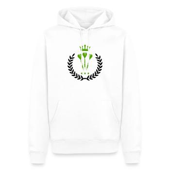 darts wappen 01 - Männer Premium Bio Hoodie - Weiß - Vorne - Nico (187cm)
