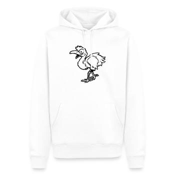 Strauss Bande dessinée - Sweat à capuche Premium bio Homme - blanc - Devant - Nico (187cm)